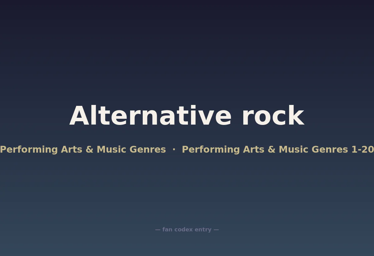 Alternative rock