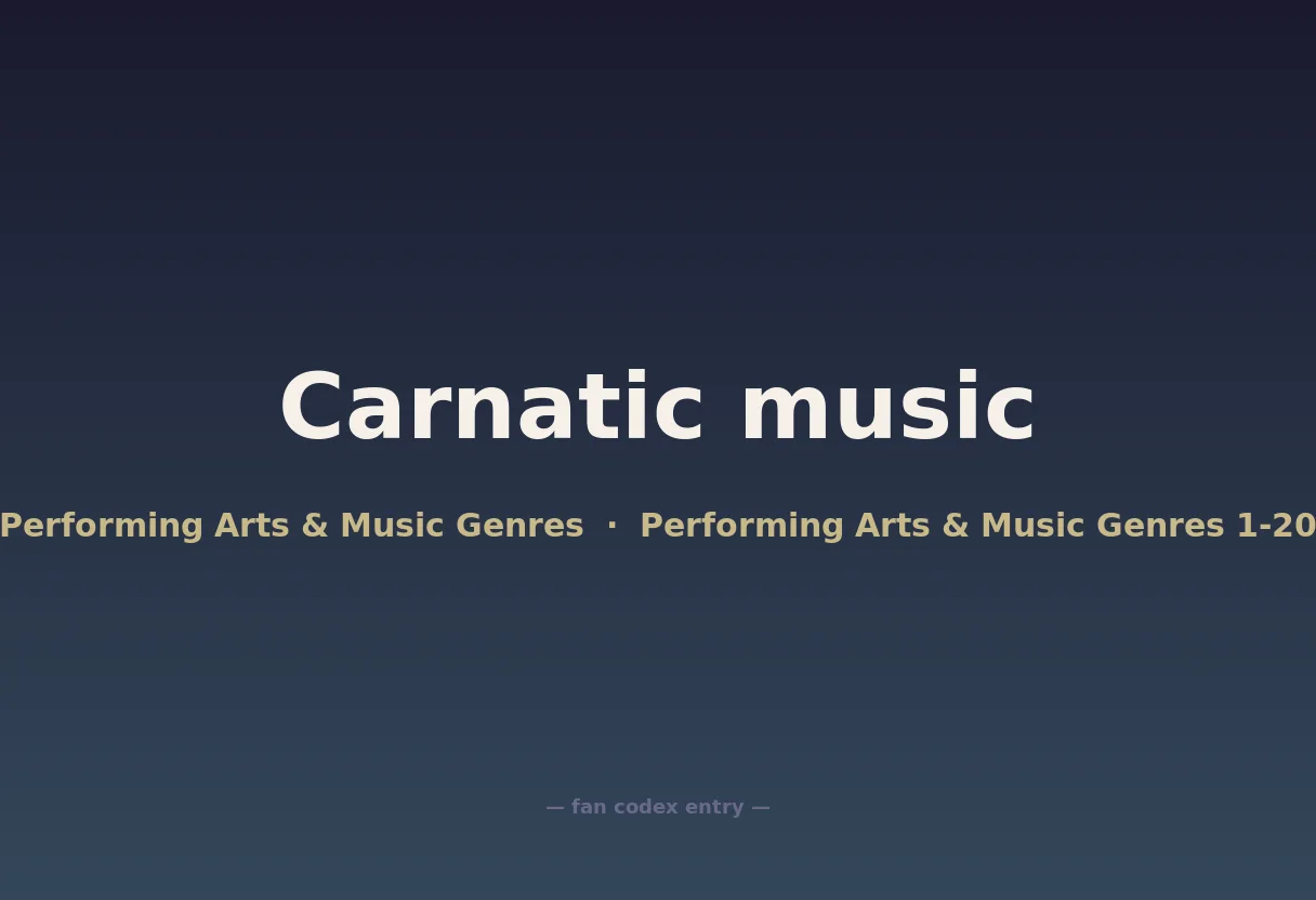 Carnatic music